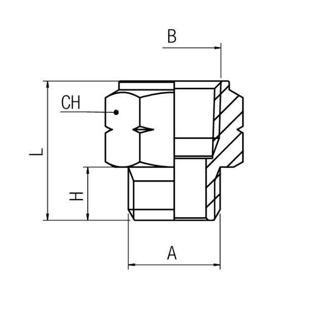 Adapternippel NPT - BSPP