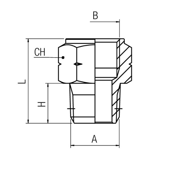 Adapternippel BSPP - NPT