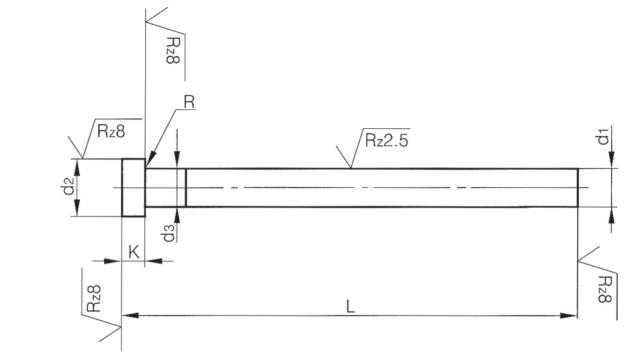Utstötare Iso 6751 Icke härdad (mjuk)