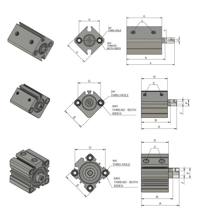Kompakt cylinder